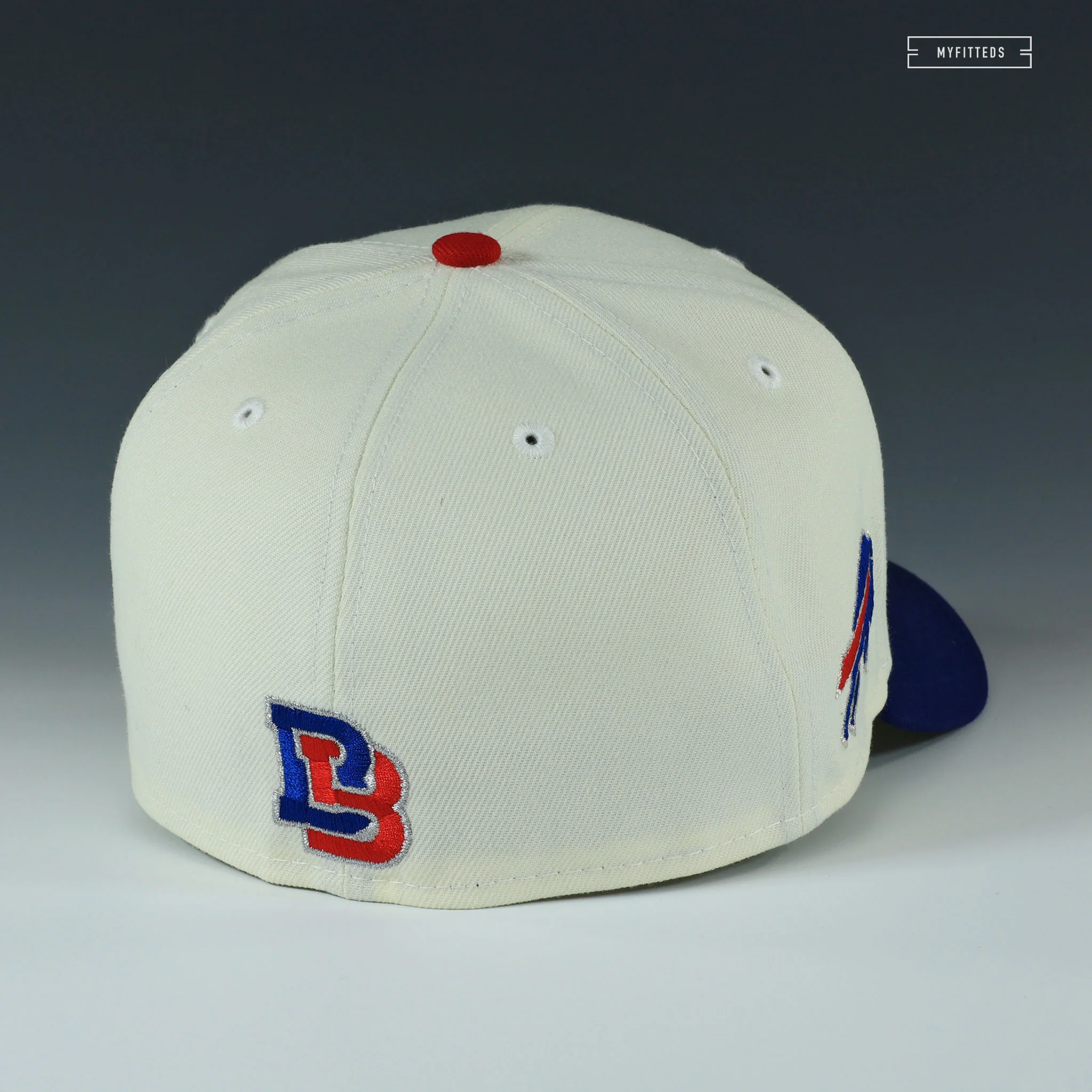BUFFALO BILLS SUPER BOWL XXVIII LIGATURE REAR OFF WHITE NEW ERA FITTED CAP - Image 4