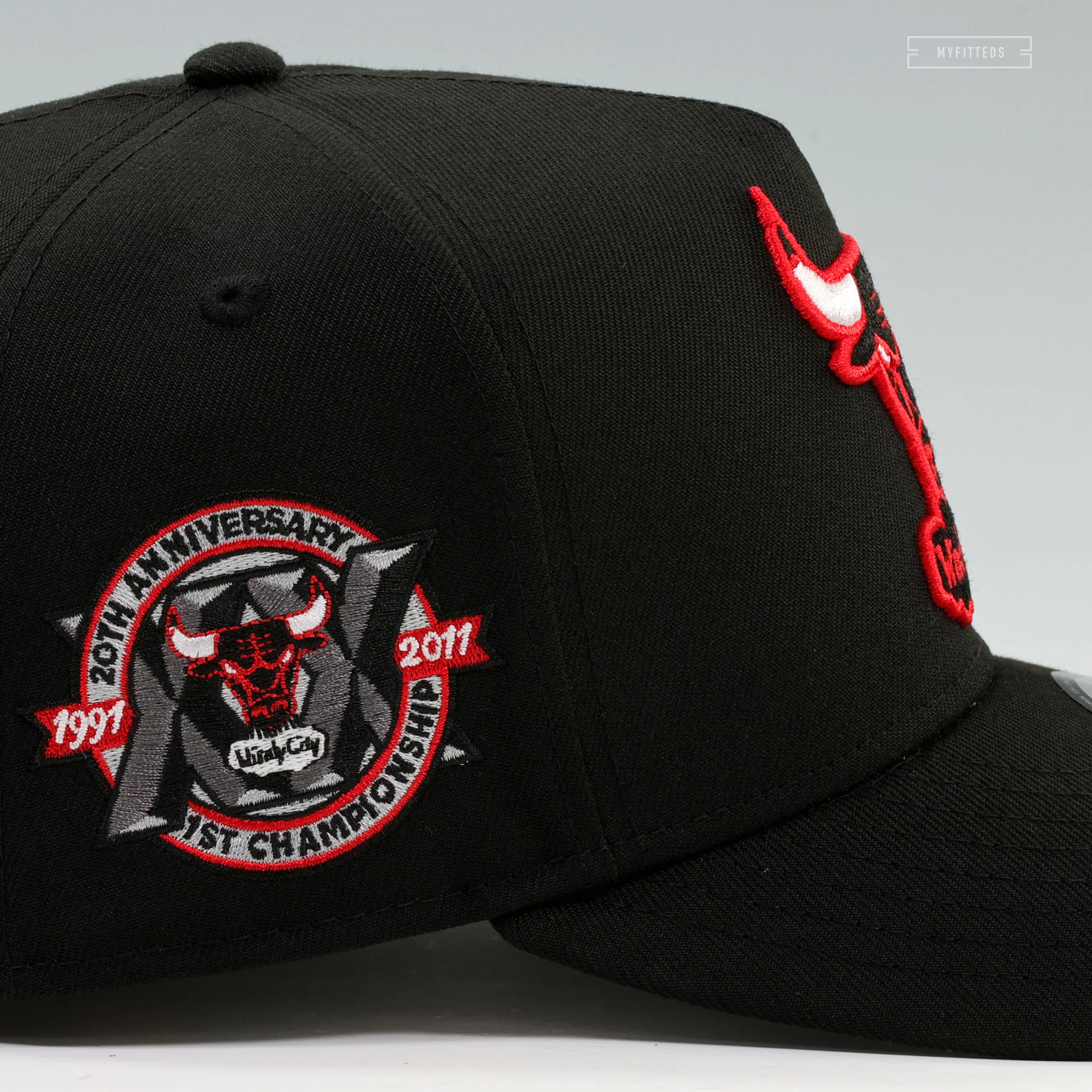 CHICAGO BULLS 1991-2011 FIRST CHAMPIONSHIP 20TH ANNIVERSARY 9FIFTY A-FRAME NEW ERA SNAPBACK - Image 6
