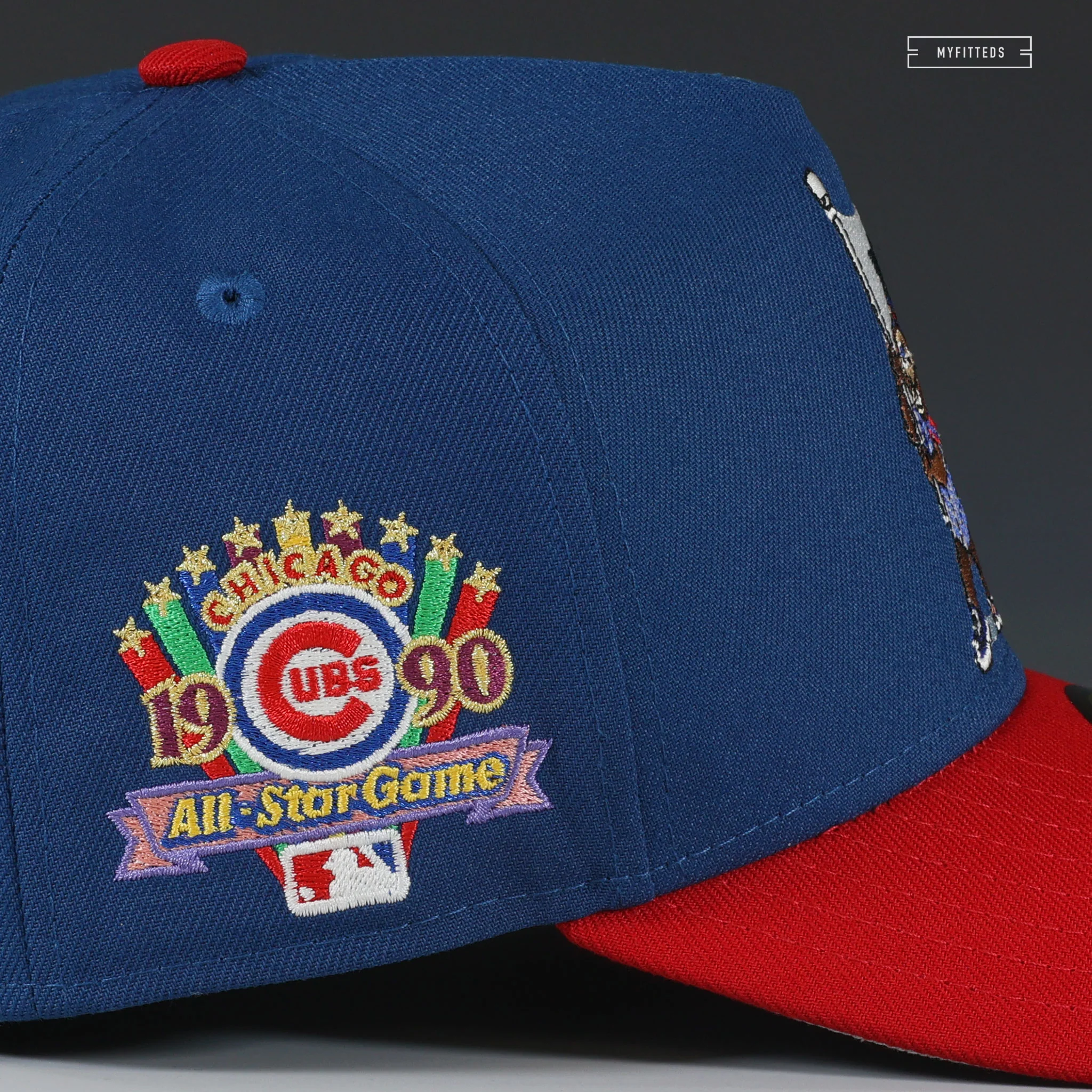 CHICAGO CUBS 1990 ALL-STAR GAME 59FIFTY A-FRAME CLARK THE CUB NEW ERA FITTED HAT - Image 6