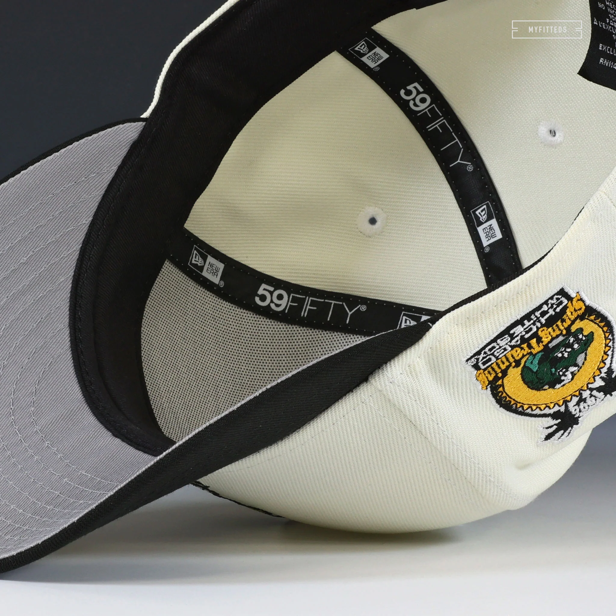 CHICAGO WHITE SOX 1996 SPRING TRAINING SOUTHPAW OFF WHITE NEW ERA FITTED CAP - Image 7