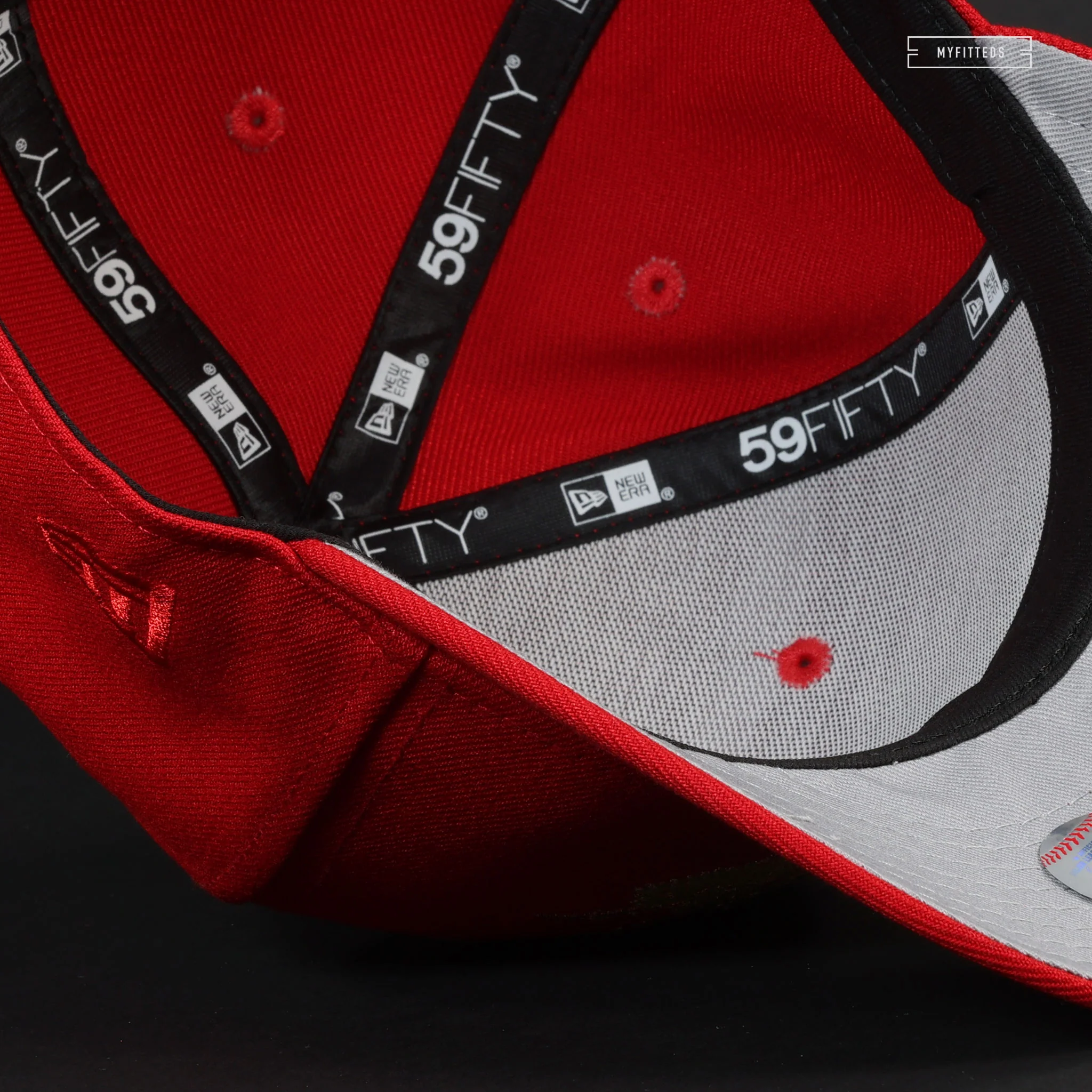 CINCINNATI REDS THE RUNNING MAN GOLDEN MARIO INSPIRED NEW ERA FITTED CAP - Image 6