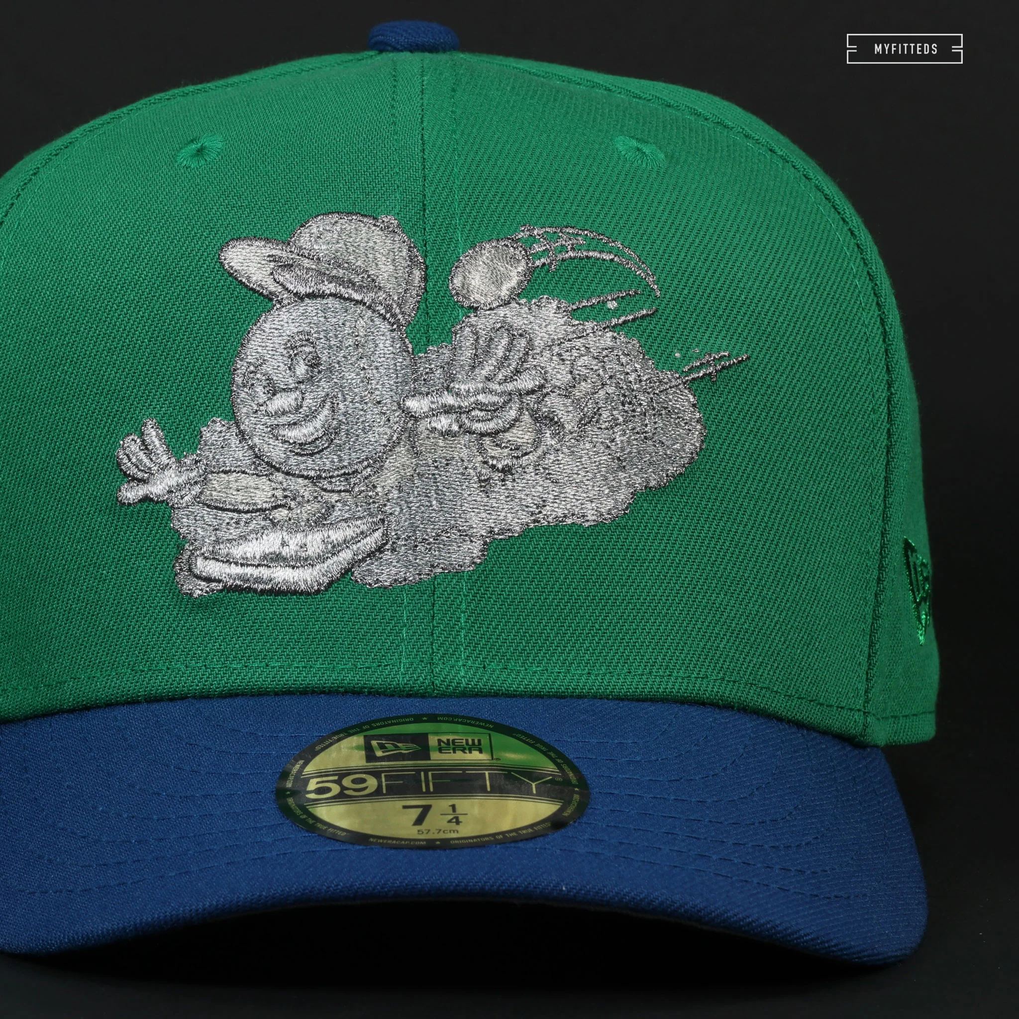 CINCINNATI REDS THE SLIDING MR. REDLEGS METAL LUIGI INSPIRED NEW ERA FITTED CAP - Image 4