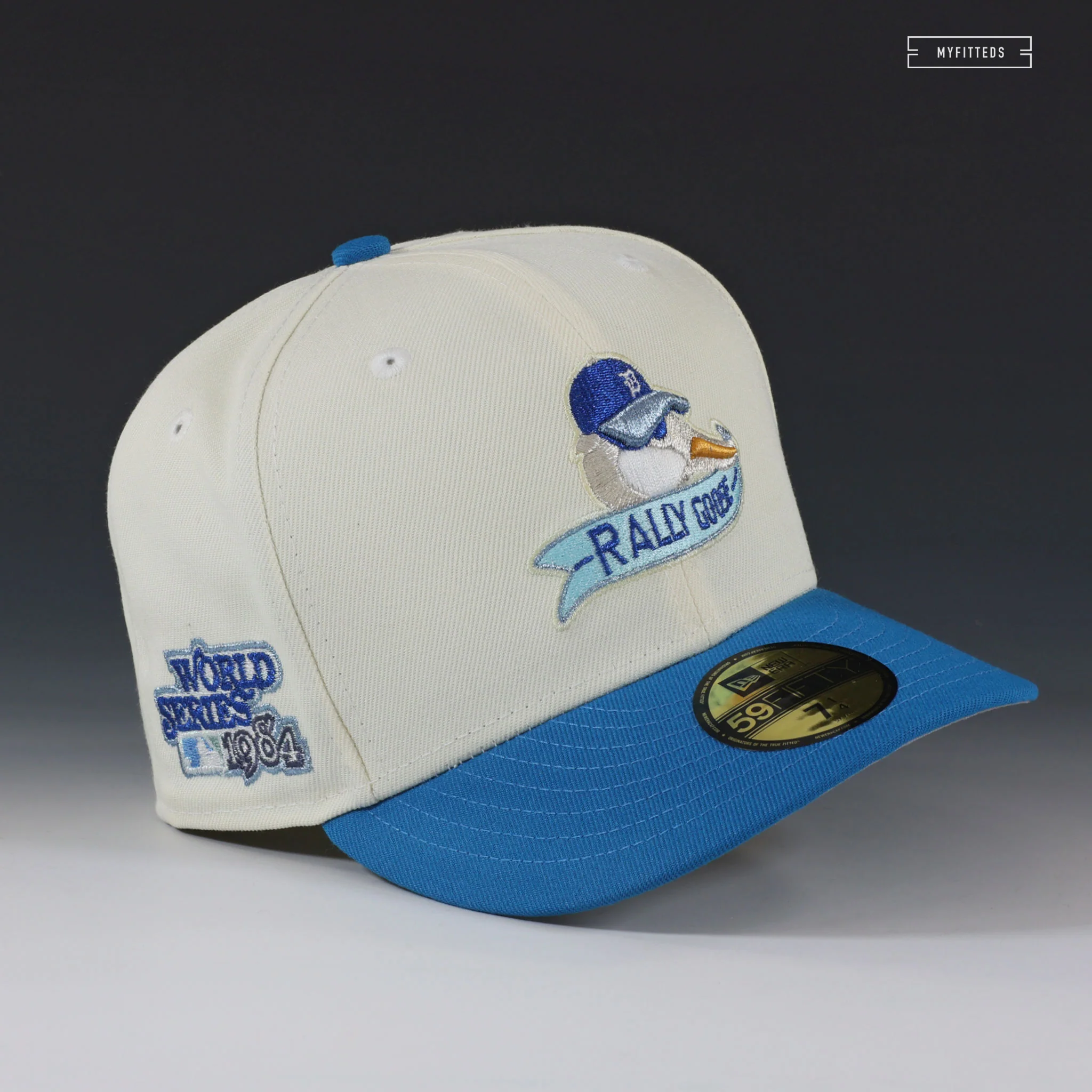 DETROIT TIGERS 1984 WORLD SERIES RALLY GOOSE DEWEY DUCK NEW ERA FITTED CAP - Image 3