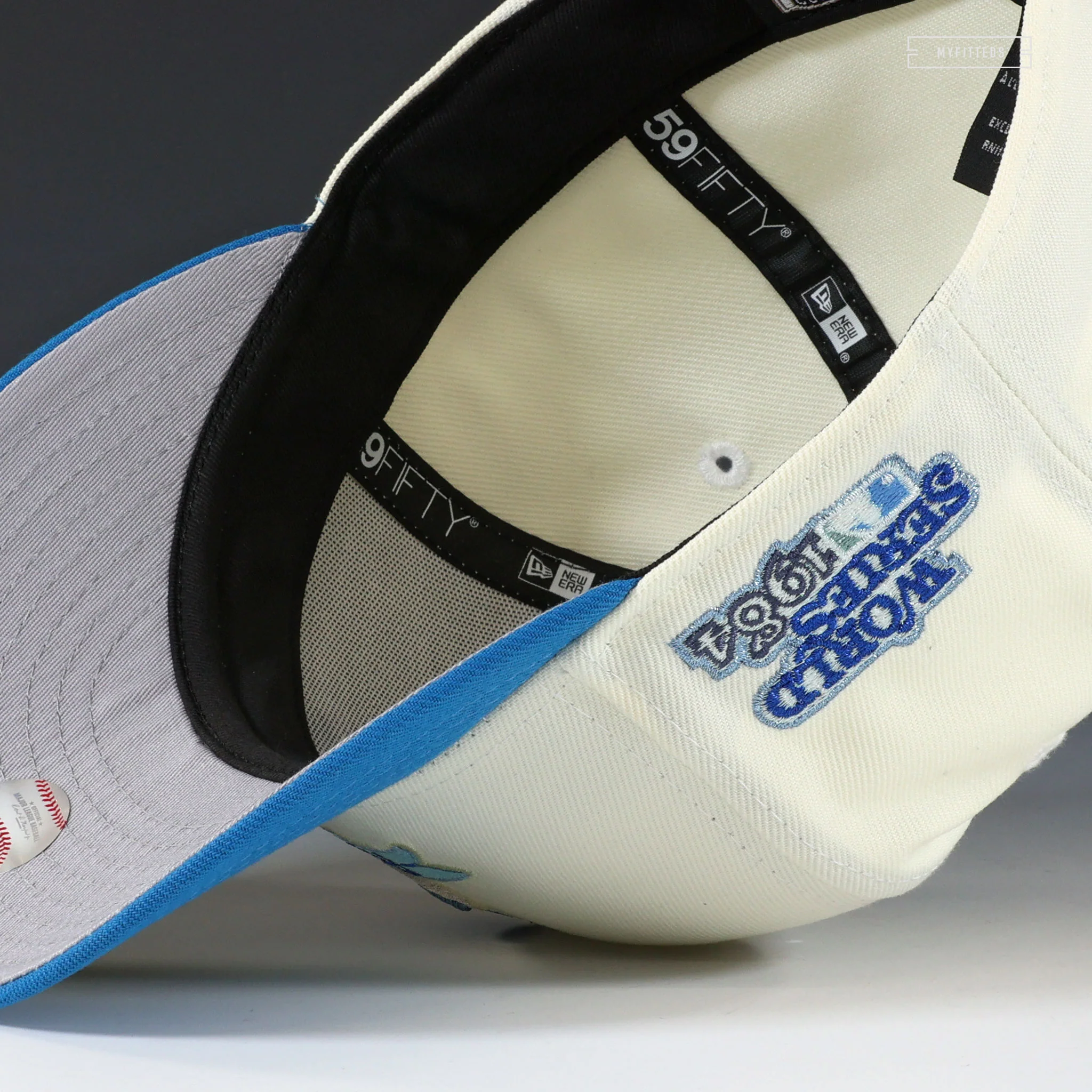 DETROIT TIGERS 1984 WORLD SERIES RALLY GOOSE DEWEY DUCK NEW ERA FITTED CAP - Image 7