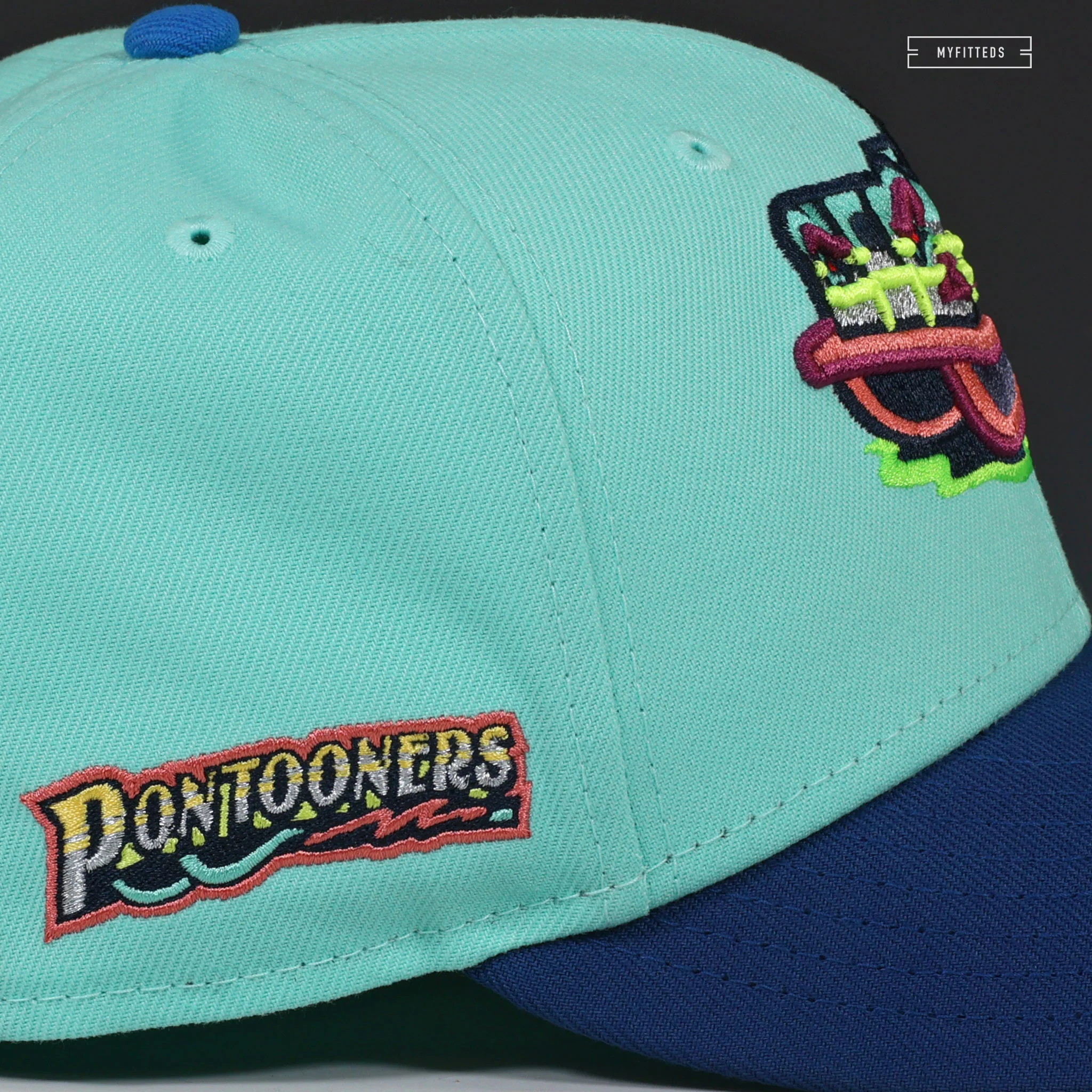 GREAT LAKES LOONS X GREAT LAKES PONTOONERS THEME NIGHT NEW ERA FITTED CAP - Image 5