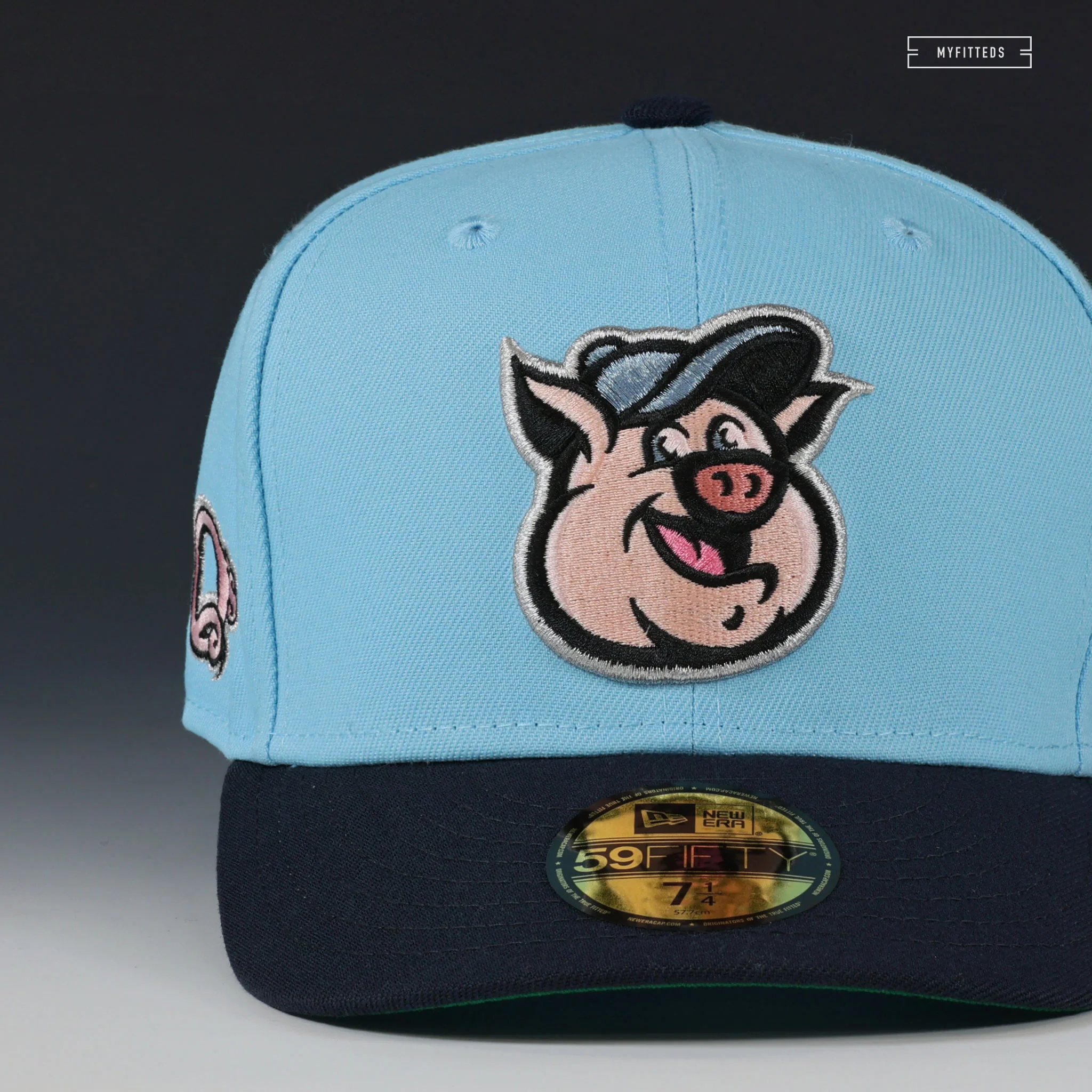 KANNAPOLIS CANNON BALLERS X Q'S THE THREE LITTLE PIGS INSPIRED NEW ERA FITTED CAP - Image 3
