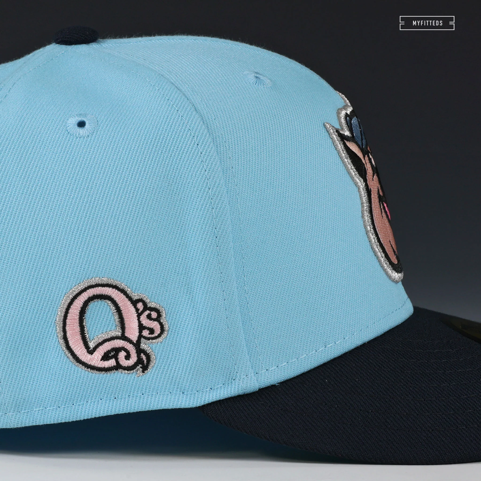 KANNAPOLIS CANNON BALLERS X Q'S THE THREE LITTLE PIGS INSPIRED NEW ERA FITTED CAP - Image 5