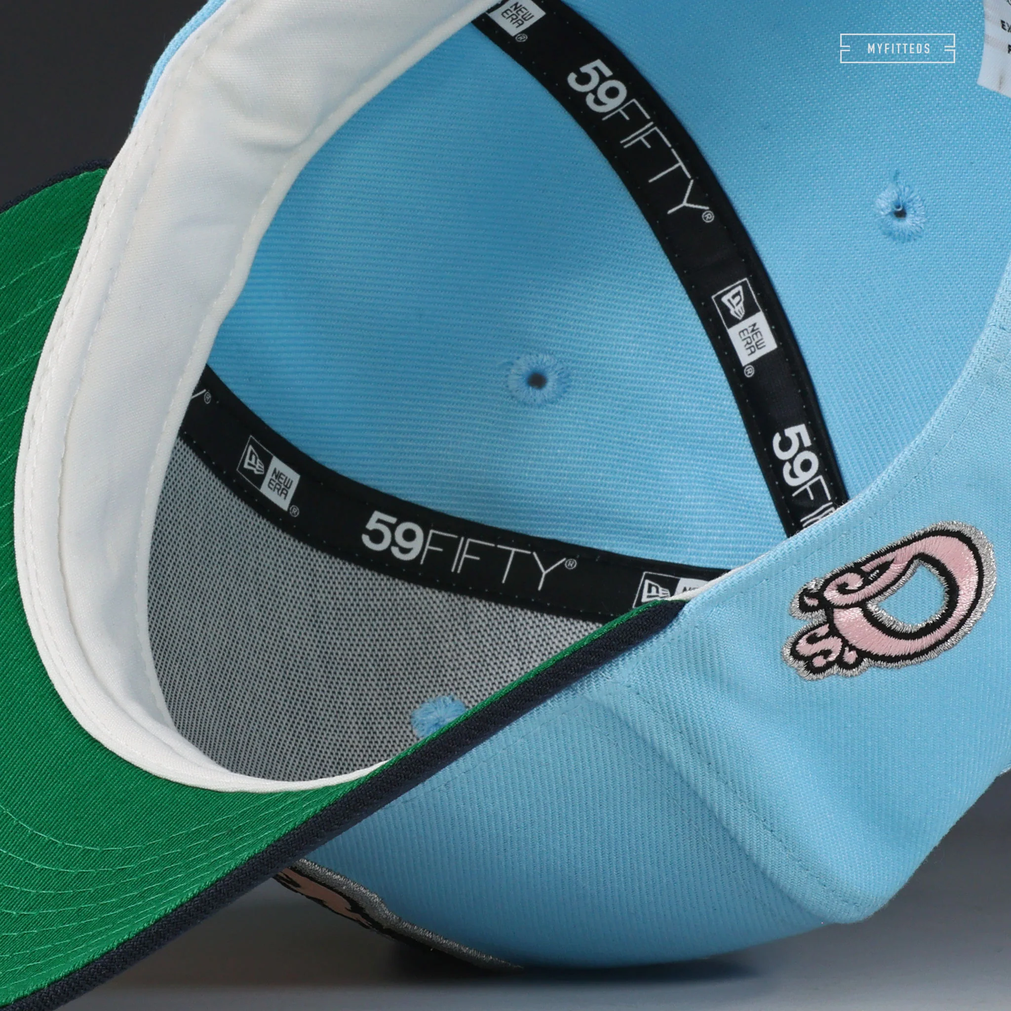 KANNAPOLIS CANNON BALLERS X Q'S THE THREE LITTLE PIGS INSPIRED NEW ERA FITTED CAP - Image 7
