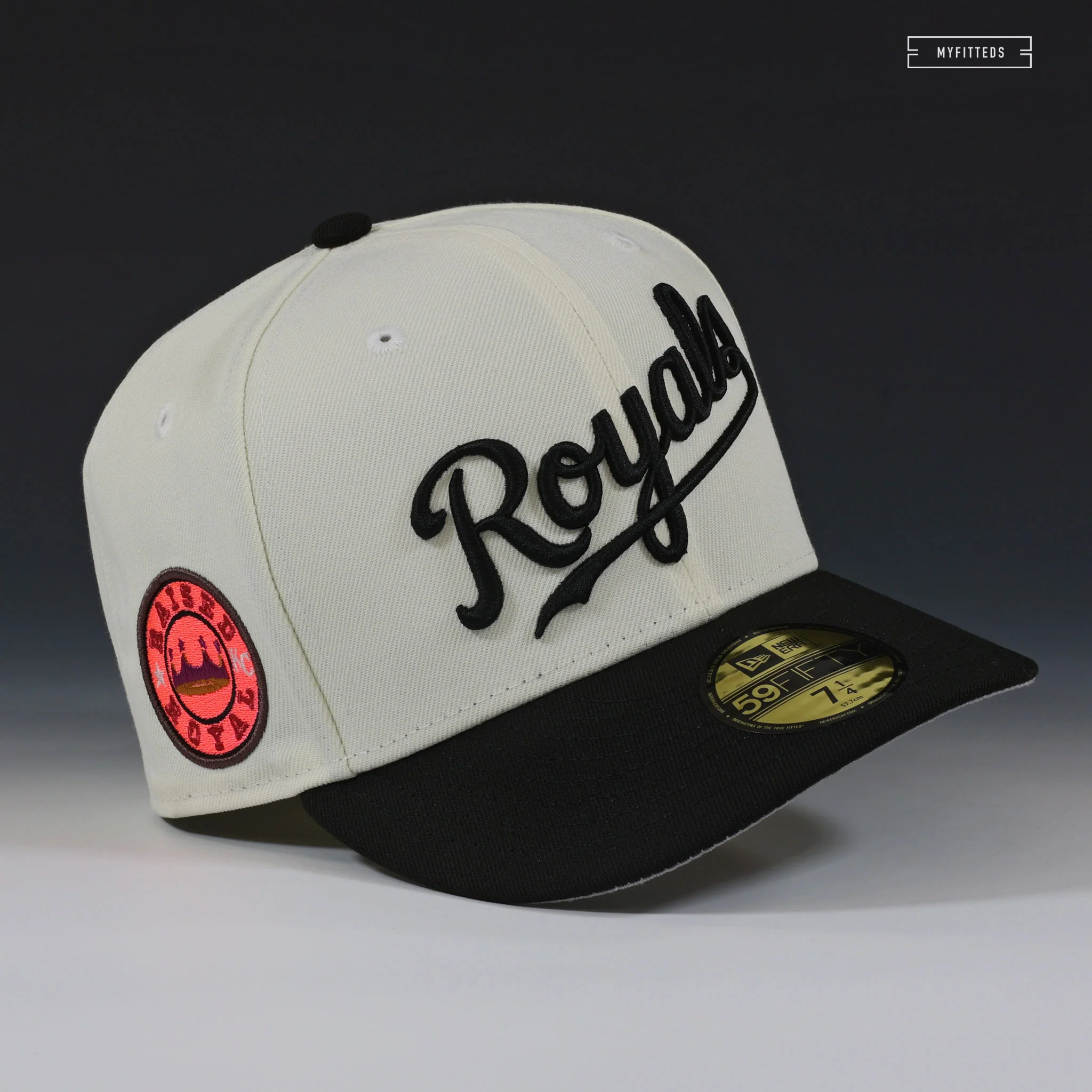 KANSAS CITY ROYALS RAISED ROYAL MR. MEN / MR. RUDE INSPIRED NEW ERA FITTED CAP - Image 3