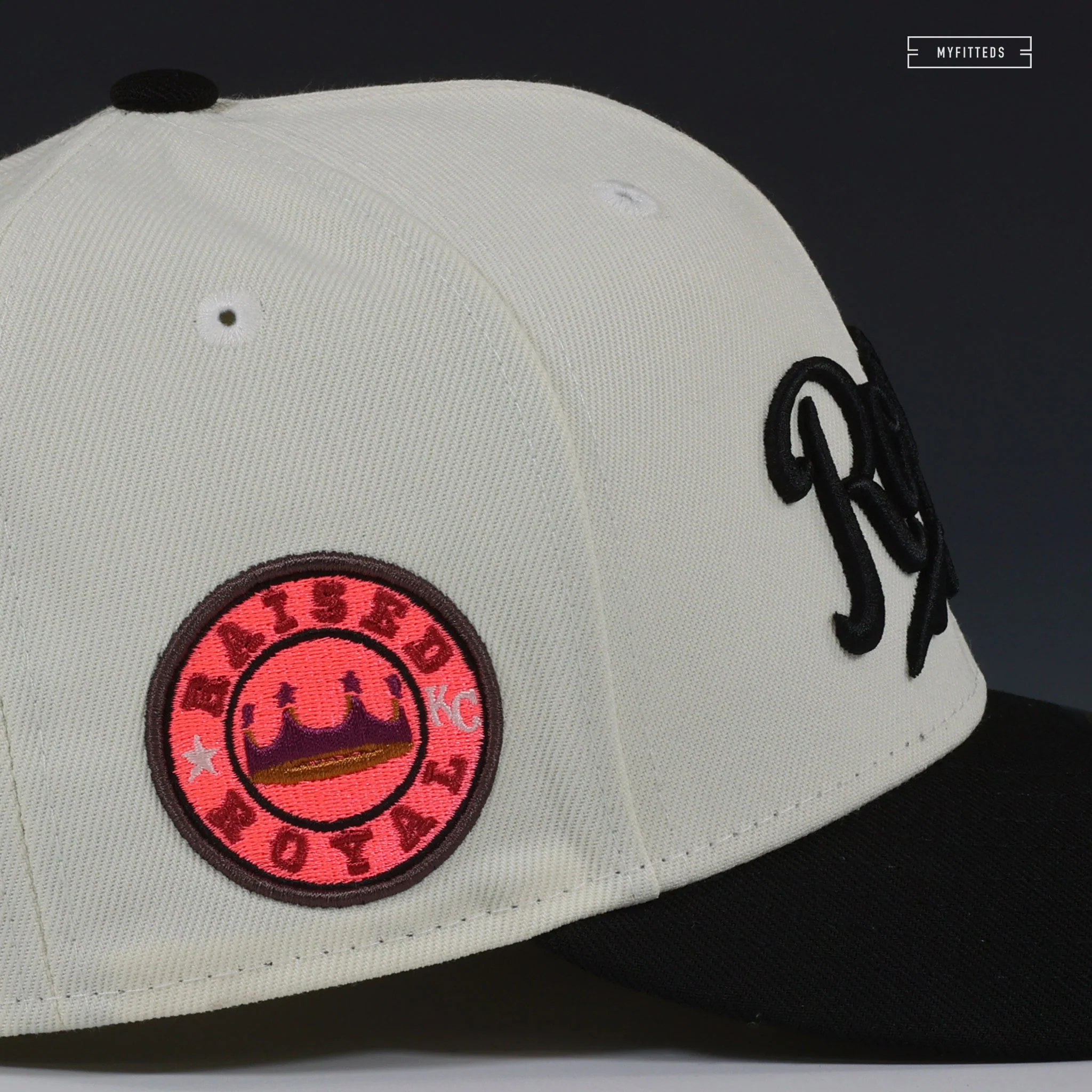 KANSAS CITY ROYALS RAISED ROYAL MR. MEN / MR. RUDE INSPIRED NEW ERA FITTED CAP - Image 6