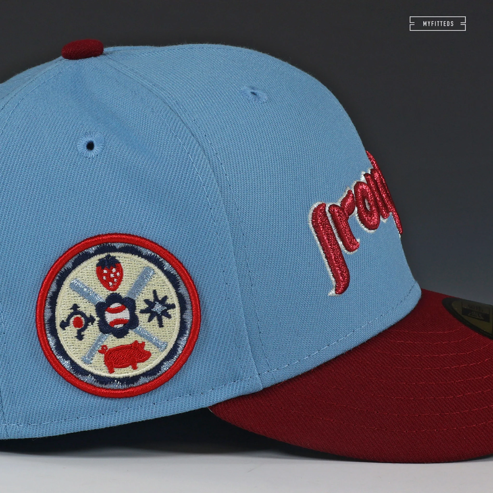 LEHIGH VALLEY IRON PIGS X PHILADELPHIA PHILLIES BROTHERLY LOVE NEW ERA FITTED CAP - Image 5
