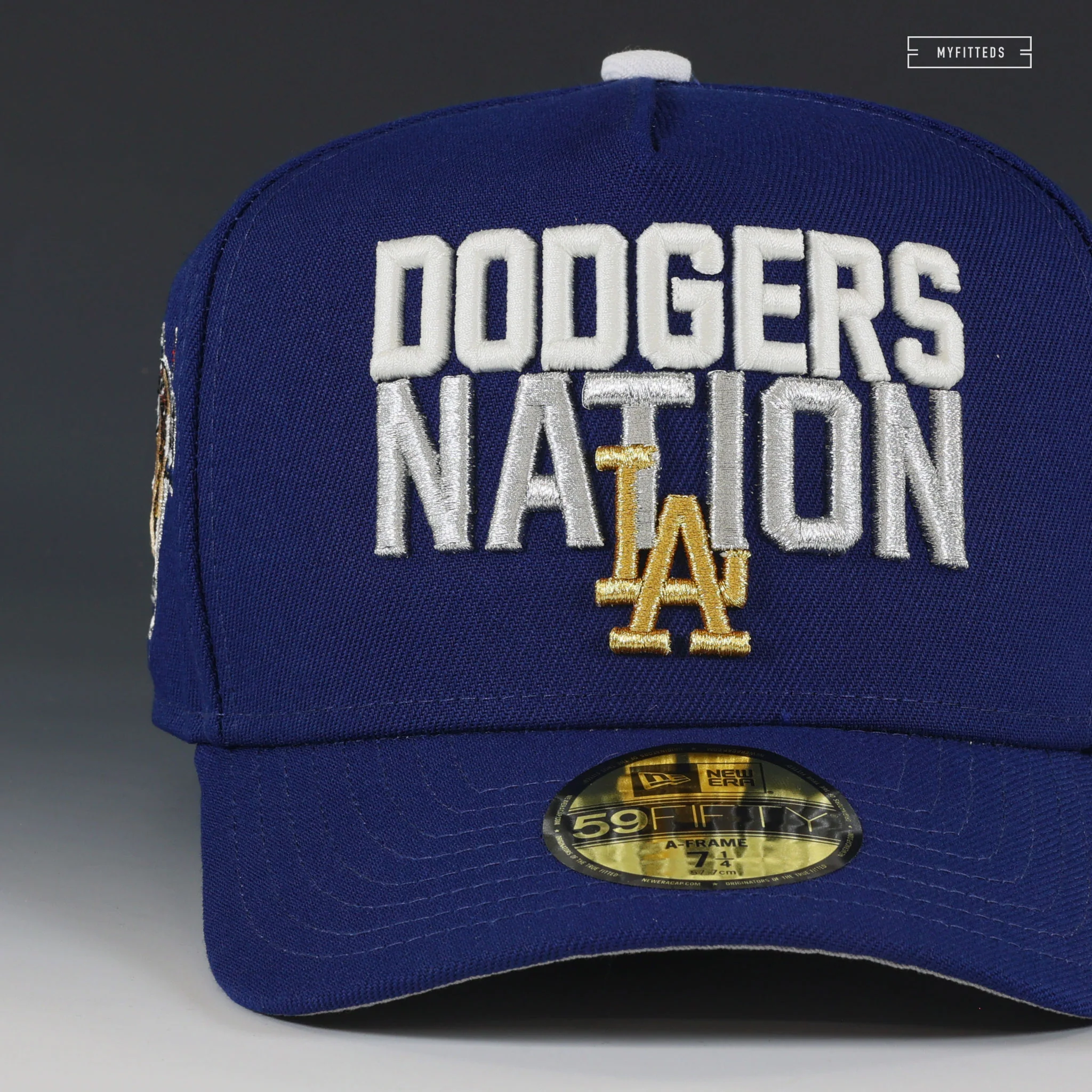 LOS ANGELES DODGERS DODGERS NATION A-FRAME 59FIFTY NEW ERA FITTED HAT - Image 3