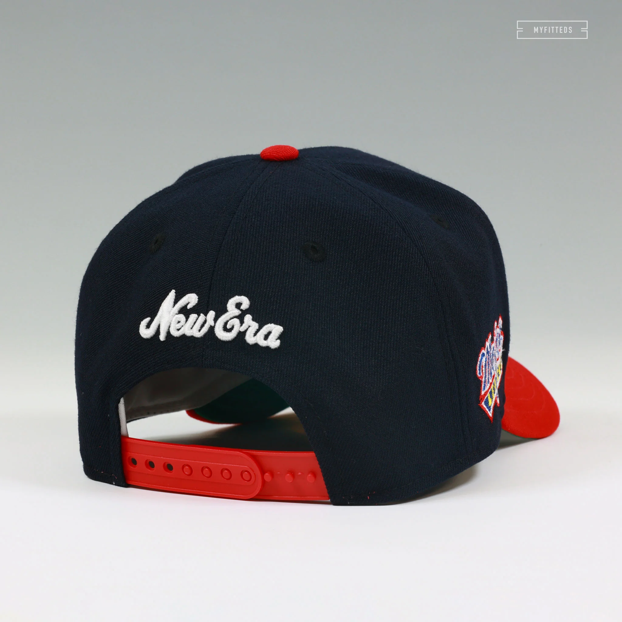MAJOR LEAGUE THE MOVIE MIDNIGHT NAVY SCARLET NEW ERA 9FIFTY A-FRAME SNAPBACK - Image 4