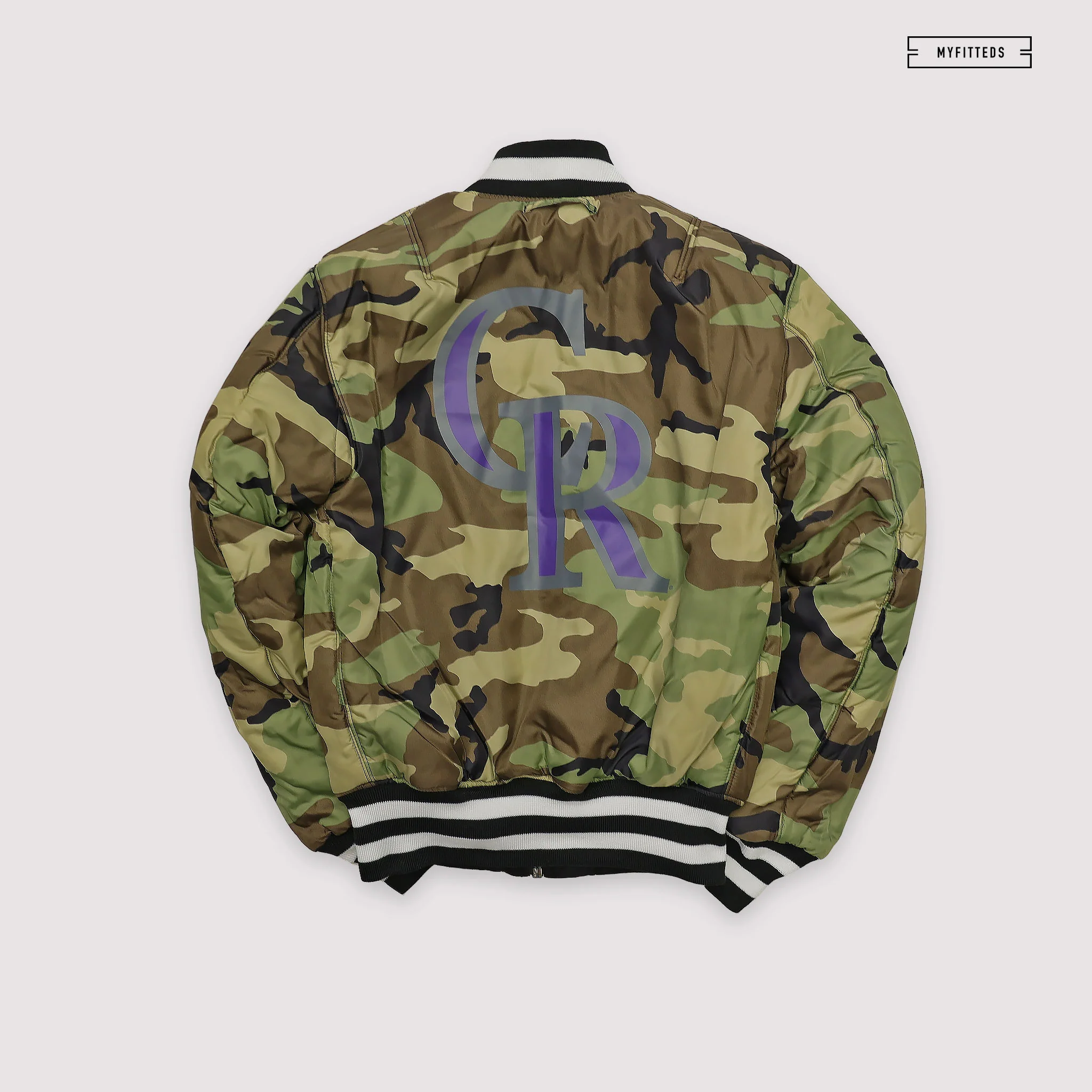 NEW ERA X ALPHA INDUSTRIES COLORADO ROCKIES REVERSIBLE BOMBER JACKET - Image 4