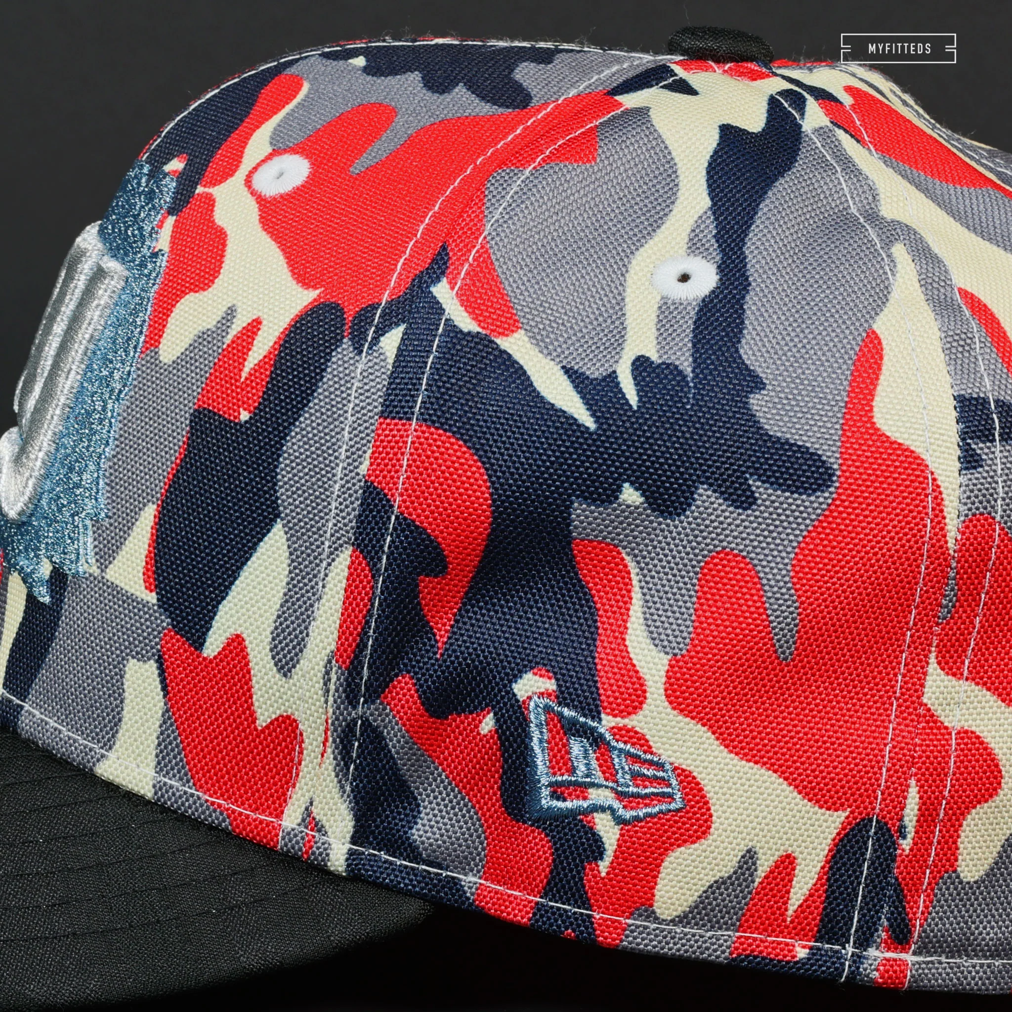 NEW YORK GIANTS 25TH ANNIVERSARY ROWB & JACQUARD CAMO NEW ERA FITTED CAP - Image 5