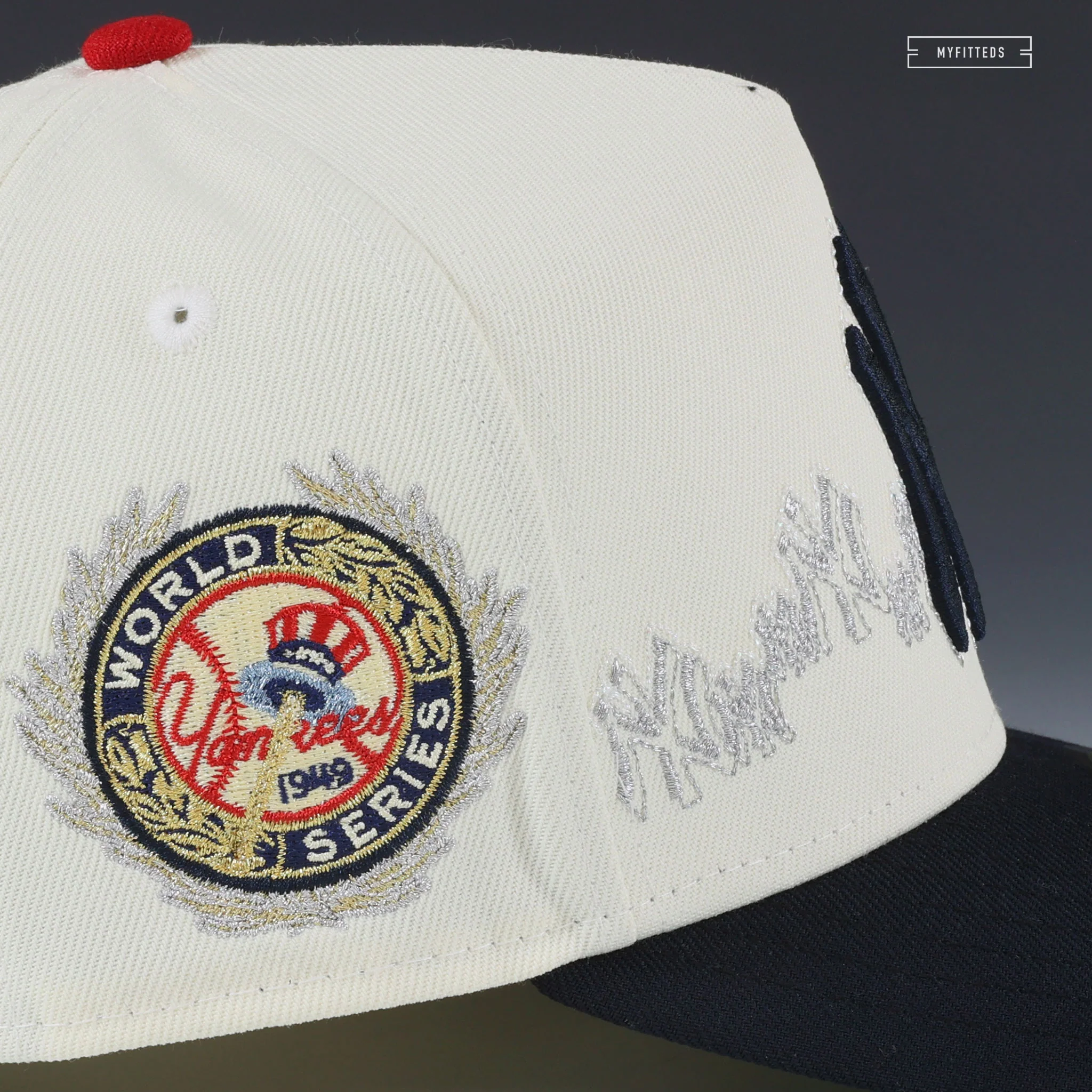 NEW YORK YANKEES 1949 WORLD SERIES HORIZON A-FRAME 59FIFTY NEW ERA FITTED CAP - Image 4