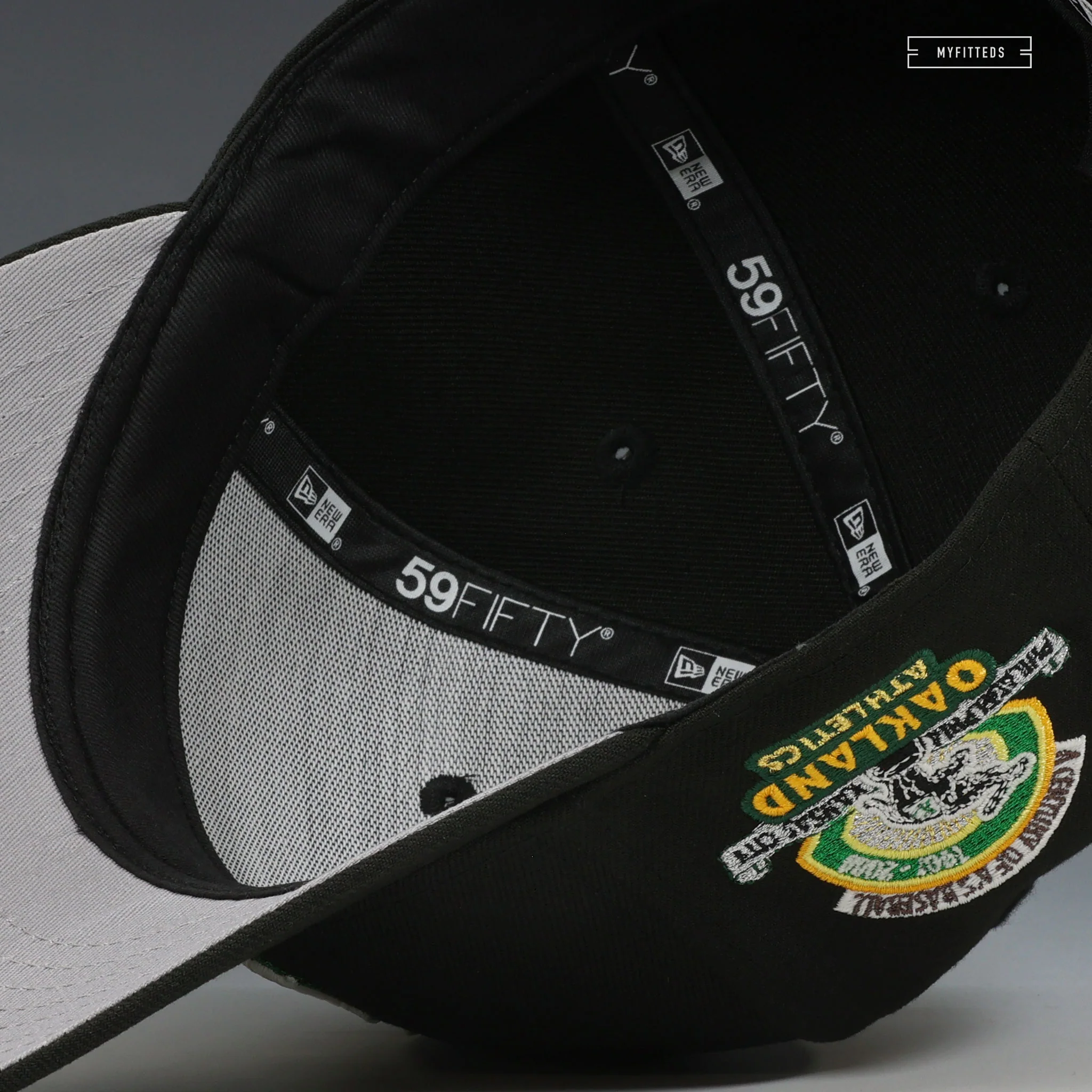 OAKLAND ATHLETICS A CENTURY OF A'S BASEBALL 1901-2000 SCRIBBLE NEW ERA FITTED CAP - Image 7