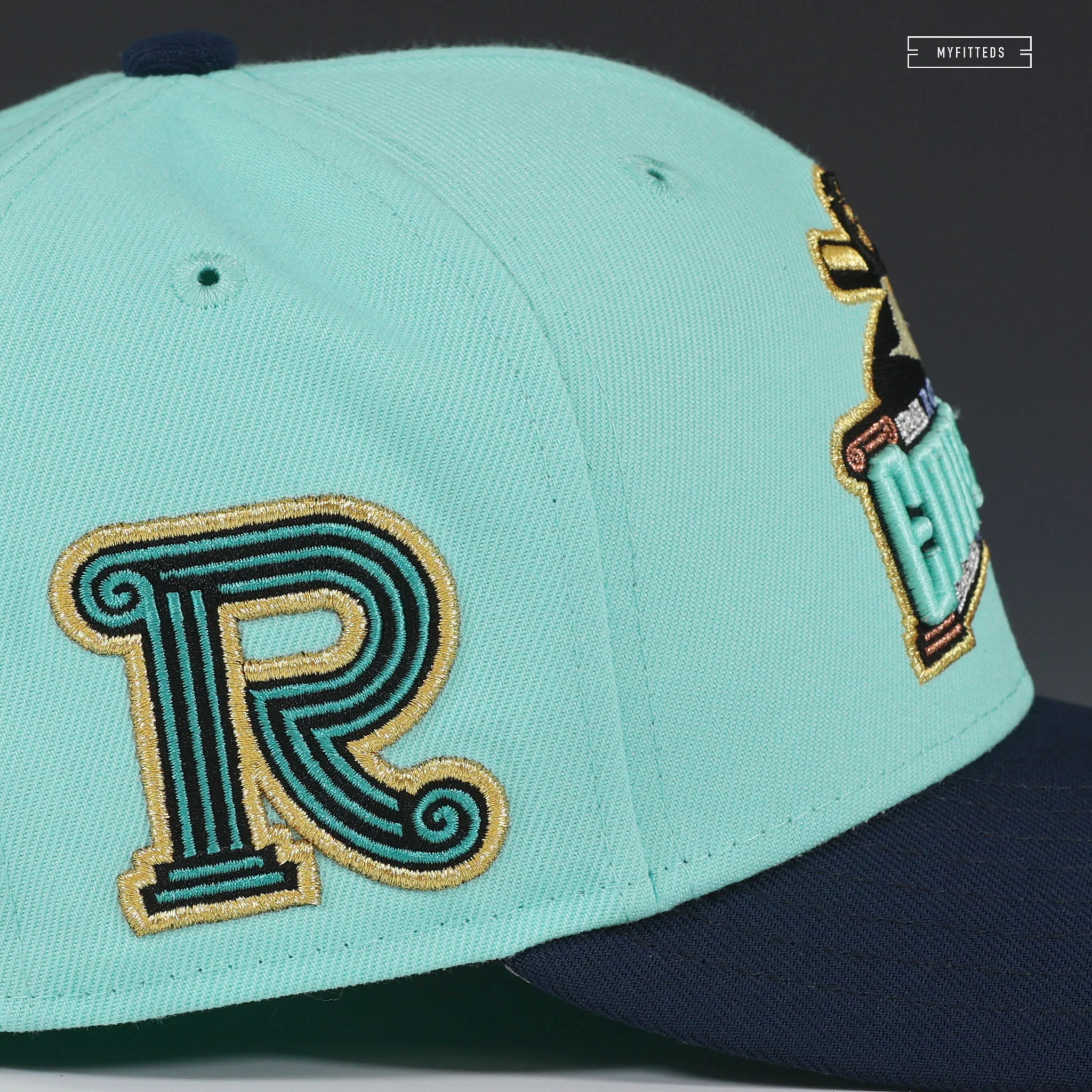 ROME EMPERORS FOREVER REIGN SEAGLASS NIGHTSHADE NEW ERA FITTED CAP - Image 5