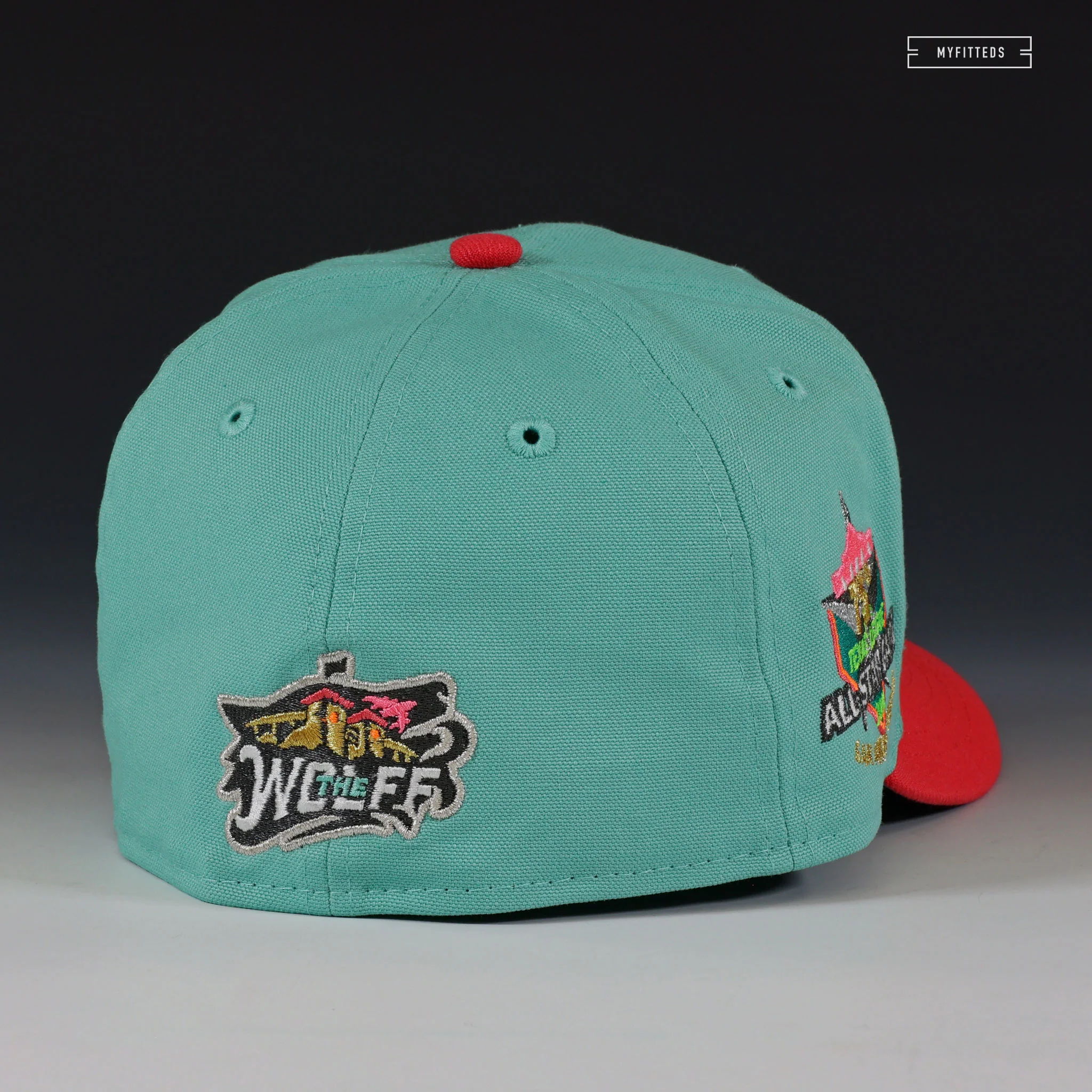 SAN ANTONIO MISSIONS THE WOLFF 75TH TEXAS LEAGUE ASG 1996 SPURS NEW ERA FITTED CAP - Image 4