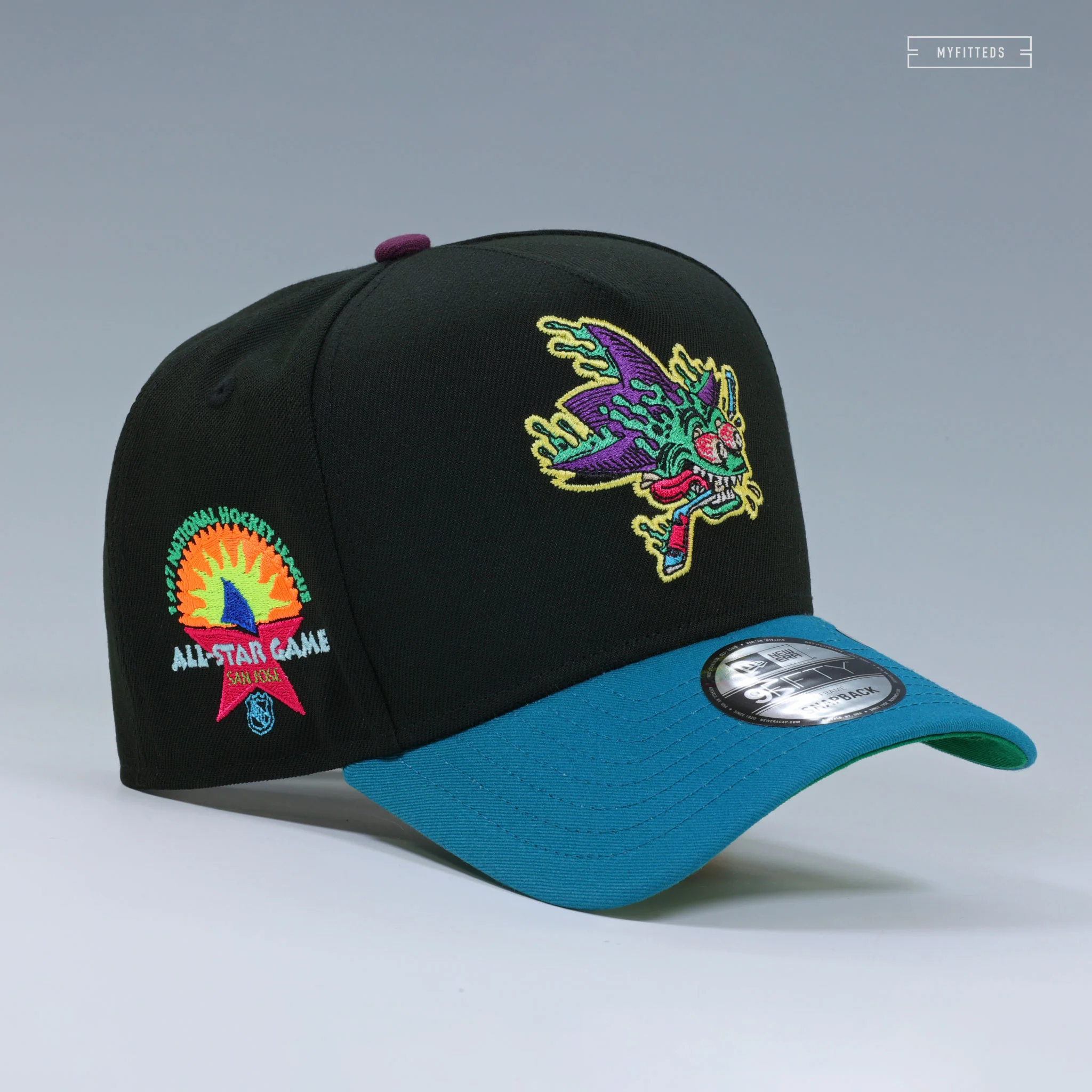 SAN JOSE SHARKS 1997 NHL ALL-STAR GAME JIMBO PHILLIPS ARTIST SERIES NEW ERA 9FIFTY A-FRAME SNAPBACK - Image 2