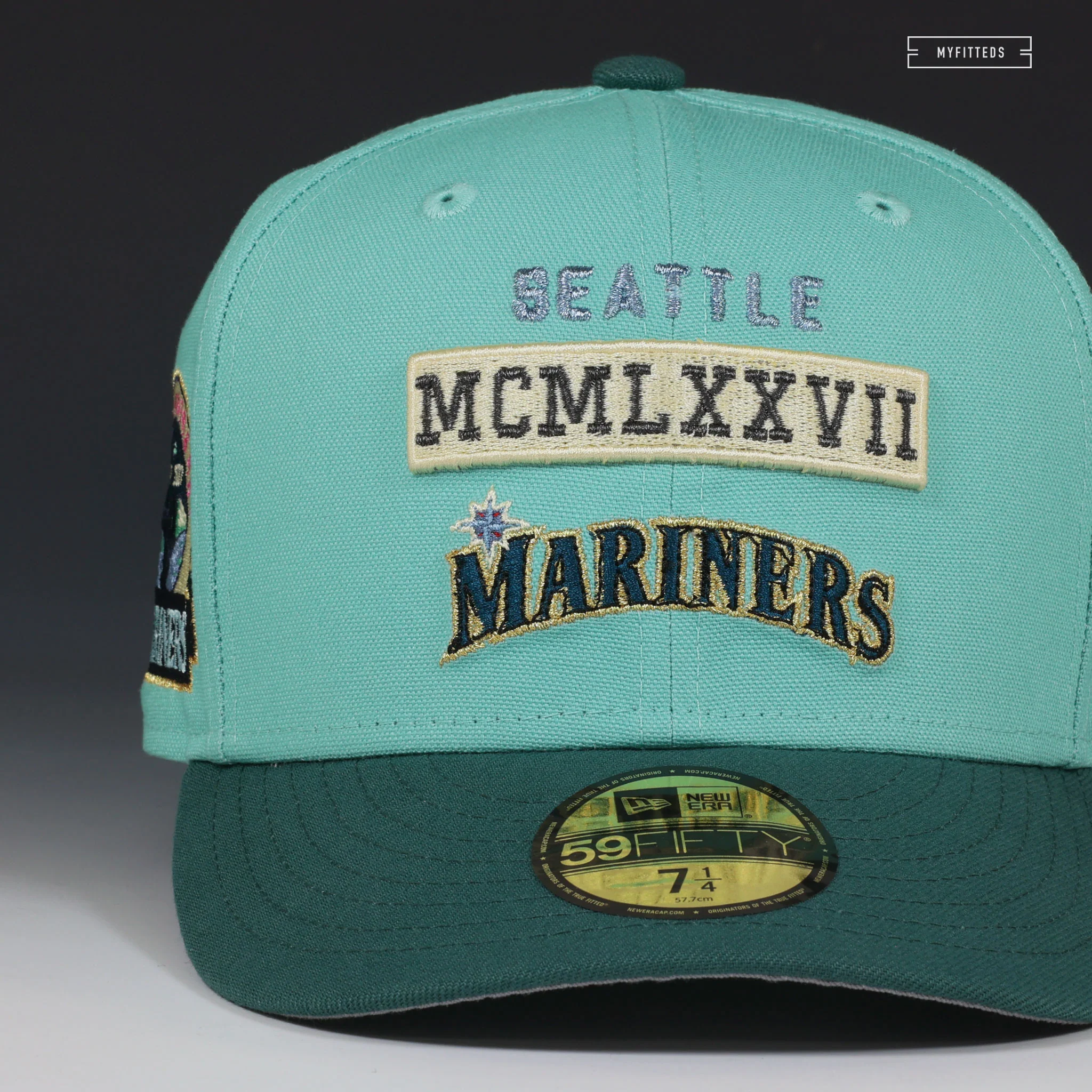 SEATTLE MARINERS 30TH ANNIVERSARY STACKED EST. MCMLXXVII NEW ERA FITTED CAP - Image 3