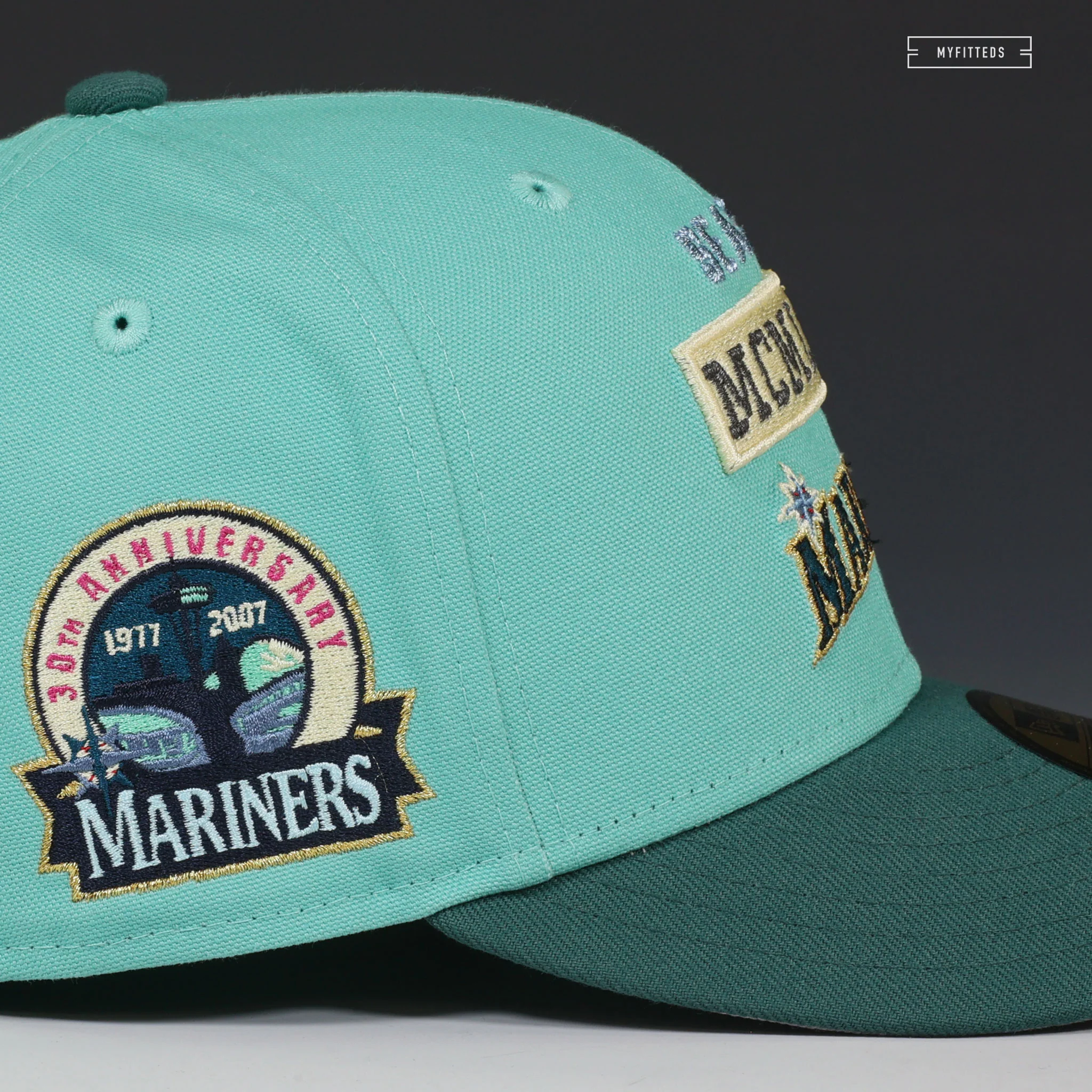 SEATTLE MARINERS 30TH ANNIVERSARY STACKED EST. MCMLXXVII NEW ERA FITTED CAP - Image 5