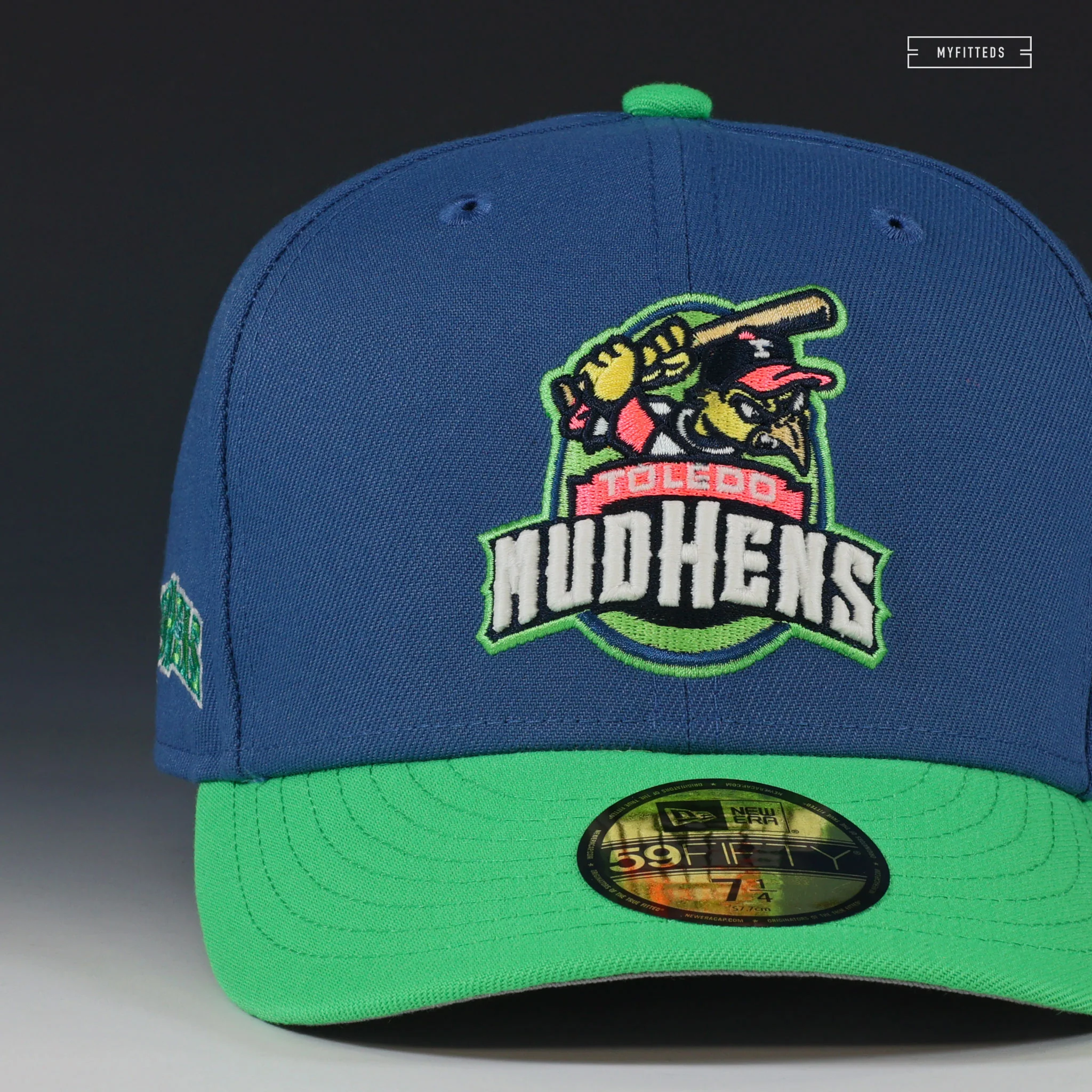 TOLEDO MUDHENS AIR HUARACHE SCREAM GREEN INSPIRED NEW ERA FITTED CAP - Image 3