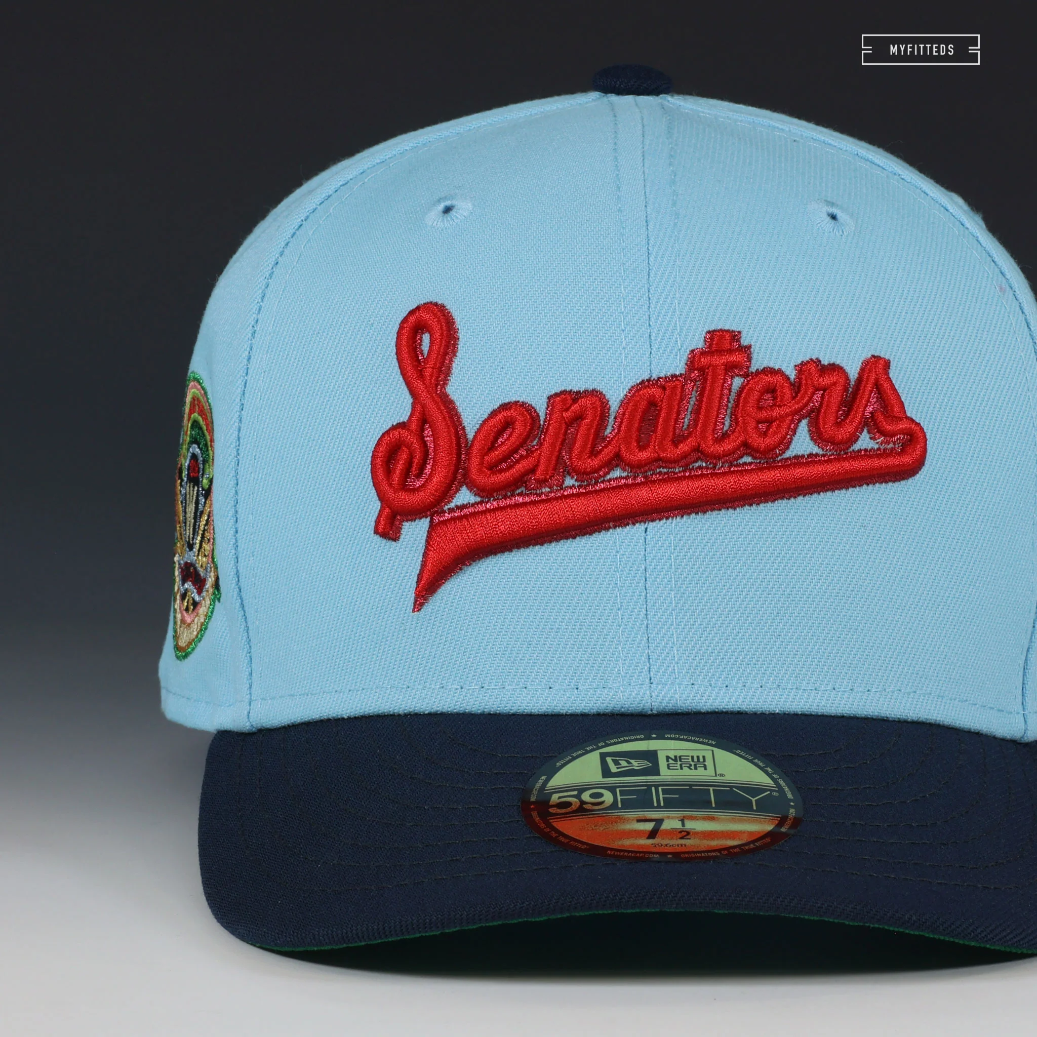 WASHINGTON SENATORS 1924 WORLD SERIES CENTENNIAL DAYLIGHT NEW ERA FITTED CAP - Image 3